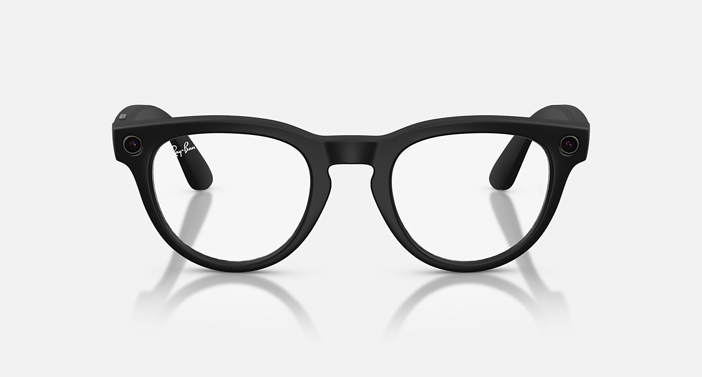 New Ray-Ban Meta AI Glasses Black Frame Clear Lenses
