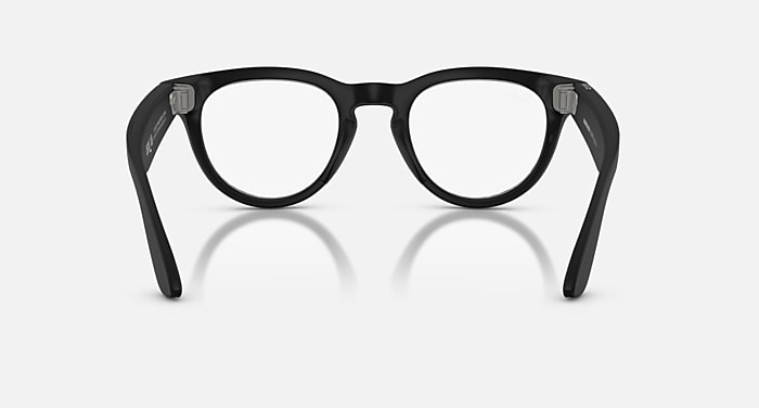 New Ray-Ban Meta AI Glasses Black Frame Clear Lenses