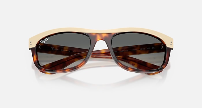 Ray-Ban Sunglasses Unisex Balorama Street Neat - Beige Havana Frame Grey Lenses 62-19