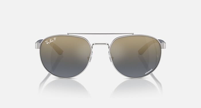 Ray-Ban Sunglasses Unisex Rb3736 Chromance - Grey Frame Green Lenses 56-19 Polarized