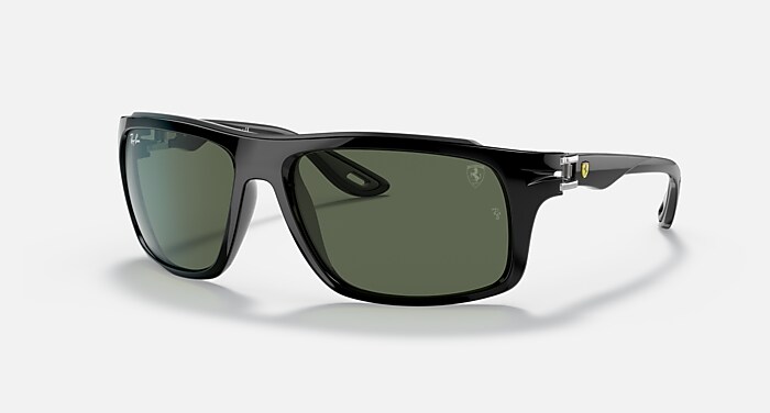 RB4439D Sunglasses in Black and Dark Green Polar - RB4439D | Ray 
