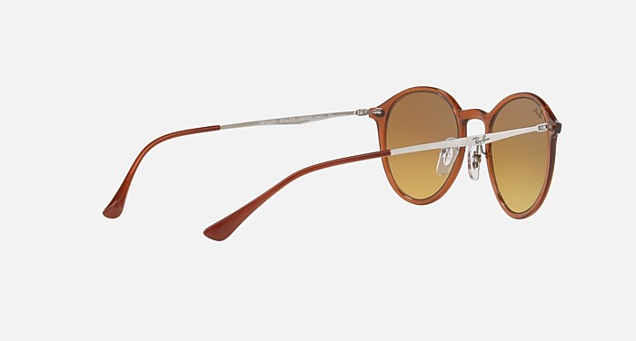 ROUND LIGHT RAY Sunglasses in Brown and Blue Gradient Flash  display picture 1