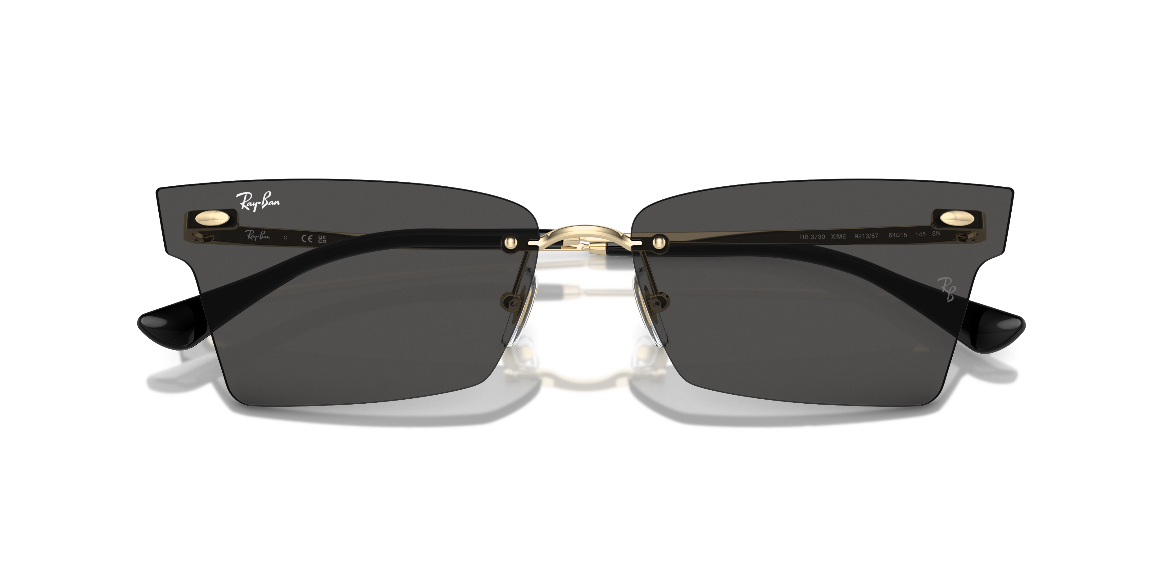 XIME BIO-BASED Sunglasses in Light Gold and Dark Grey