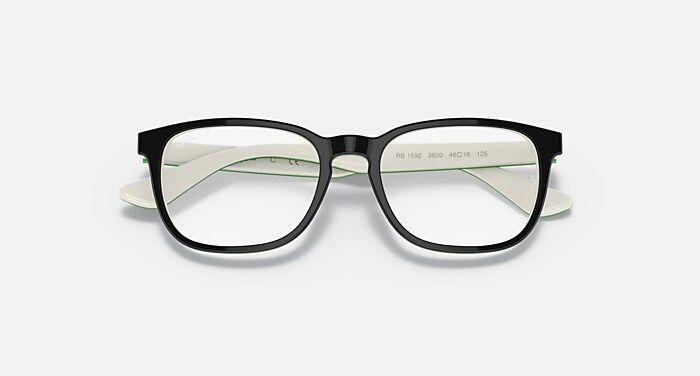 RB1592 OPTICS KIDS Eyeglasses with Black On White Frame - RY1592