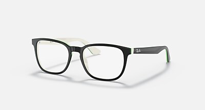 RB1592 OPTICS KIDS Eyeglasses with Red On Transparent Frame 