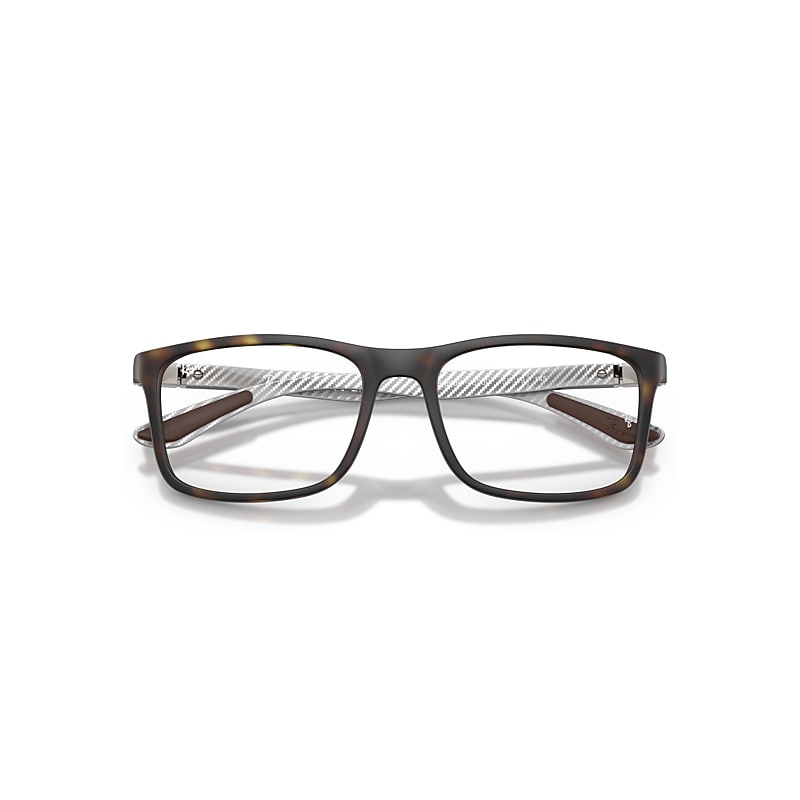 Ray Ban Rb8908 Optics Eyeglasses Matte Gunmetal Frame Clear Lenses Polarized 55-18 In Gray