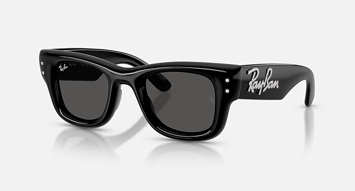 WAYFARER PUFFER CRYSTAL EDITION Sunglasses in Black & Strass 