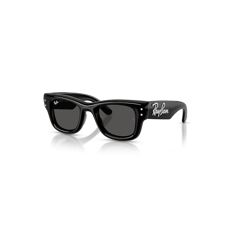 Ray-Ban Sunglasses  Wayfarer Puffer Crystal Edition - Black & Strass Frame Black Lenses 47-23, RB4940B