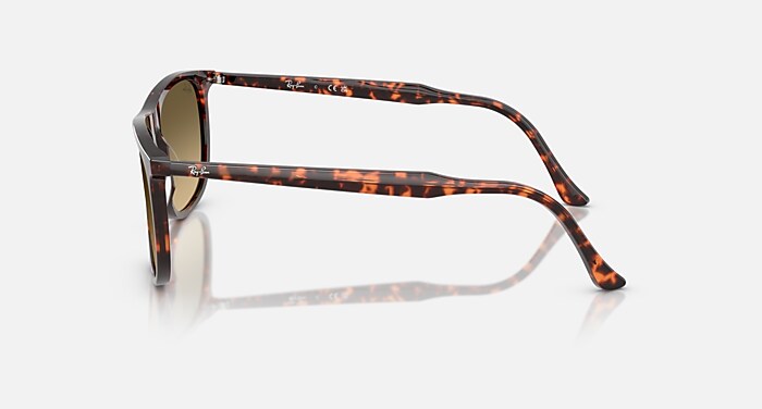 Ray-Ban Sunglasses Unisex Rb2216 - Havana Red Turtle Frame Brown Lenses 61-18