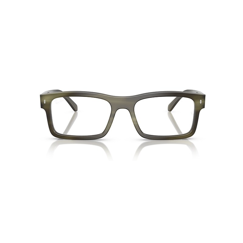 Ray Ban Rb5435 Optics Eyeglasses Havana Green Frame Clear Lenses Polarized 56-19 In Havana Green