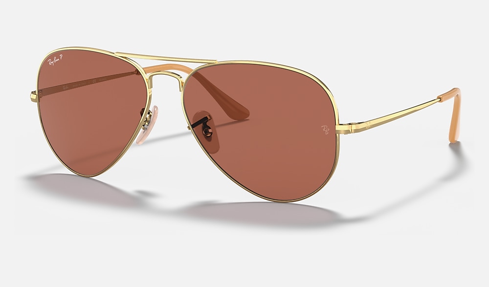 AVIATOR METAL II Sunglasses in Arista Gold and Purple