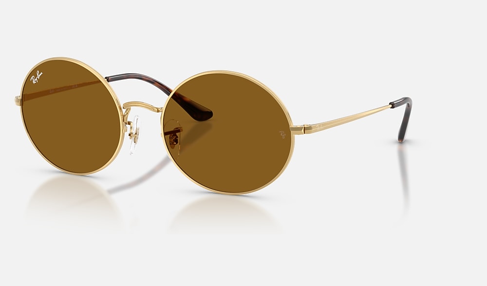 Ray-Ban RB1970 オーバルサングラス ゴールド／ブラウン OVAL 1970 COLLECTOR DROPS LIMITED Sunglasses in Arista Gold and