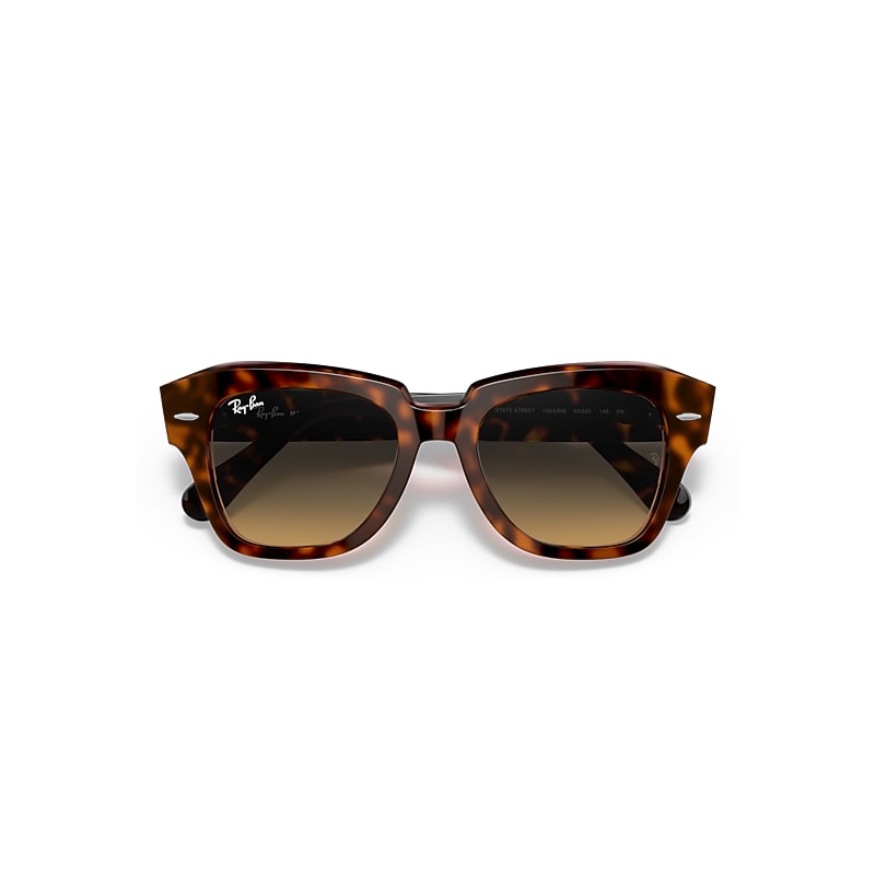 Ray-Ban State Street Sunglasses Tortoise Frame Brown Lenses 49-20