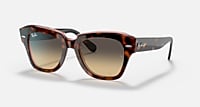 Ray-Ban Sunglasses Unisex State Street - Black Frame Clear Lenses 49-20