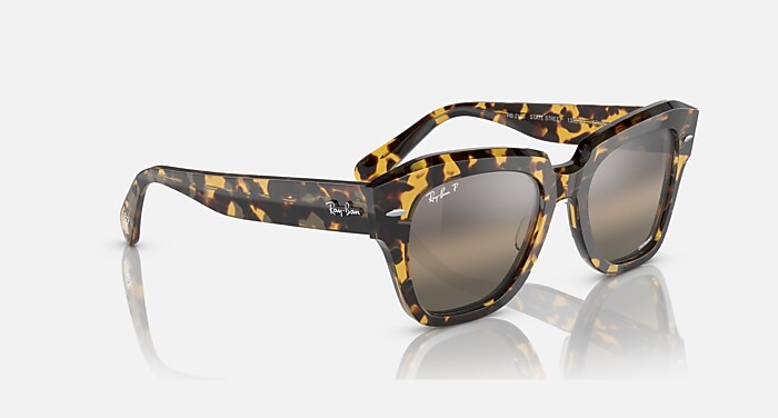STATE STREET X THE ONES Sunglasses in Yellow Havana and Grey  display picture 2