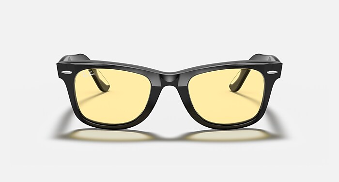Ray-Ban Classic‎ Rectangle Prescription Eyeglasses Black Frame with Yellow Case Ray-ban Eyeglasses RB 6396 5784 Shiny Gold & Black Phantos  main image 4