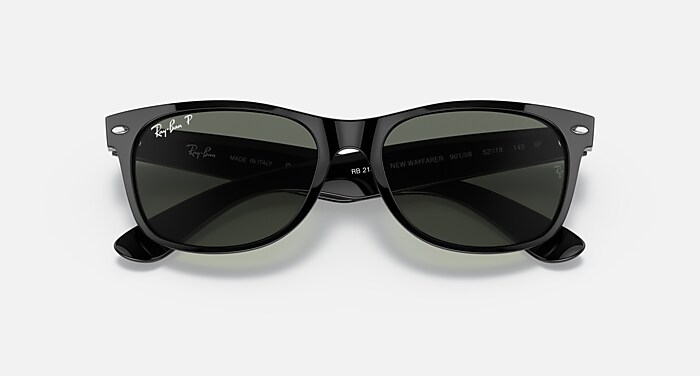 NEW WAYFARER CLASSIC Sunglasses in Black and G-15 Green - RB2132F 
