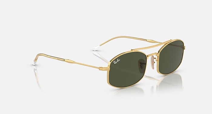 Ray Ban Occhiali Oro Ray-Ban Rb3719 Sunglasses Arista Gold Frame