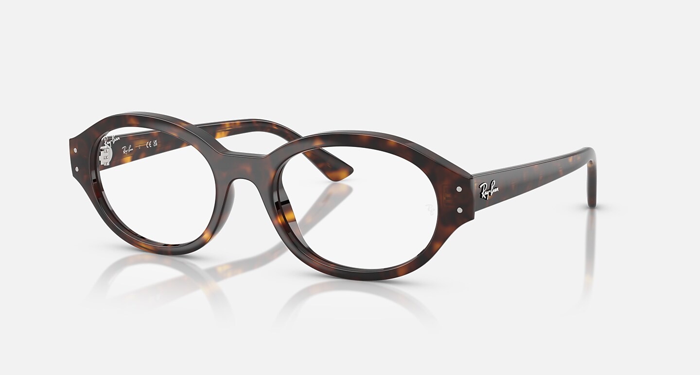 Ray-Ban Eyeglasses Unisex Shilo Optics Bio-based Prescription - Havana Frame Clear Lenses 52-20 Polarized