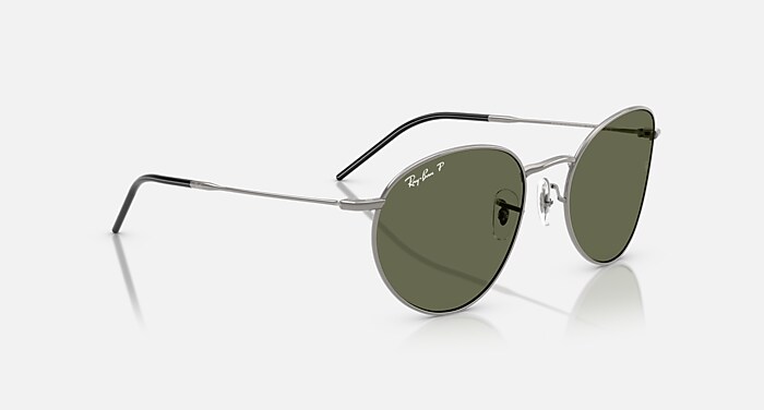 Ban Round Metal Ray Ban Gunmetal Green Ray-Ban Sunglasses Unisex