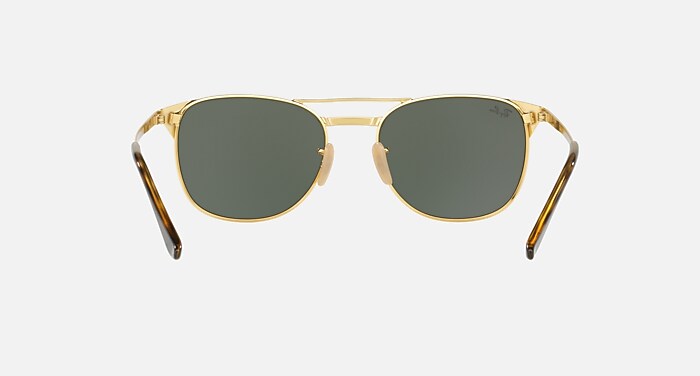 Ray-Ban 3429 M Signet Polarized Arista Gold Met/ Brown Glass Aviator Sunglasses Ray Ban Signet RB3429M RB/3429/M RayBan 001/3F Gold Pilot  main image 4