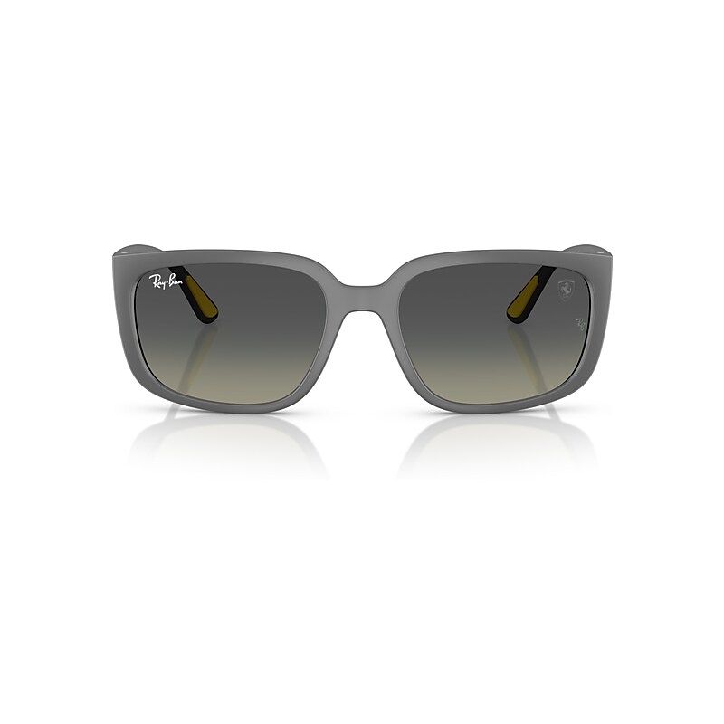 Ray Ban Rb4443m Scuderia Ferrari Collection Sunglasses Matte Grey Frame Grey Lenses 57-19 In Matte Grey