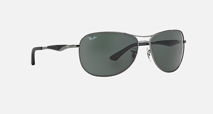 RB3519 Sunglasses in Gunmetal and Green Classic - RB3519 | Ray-Ban®