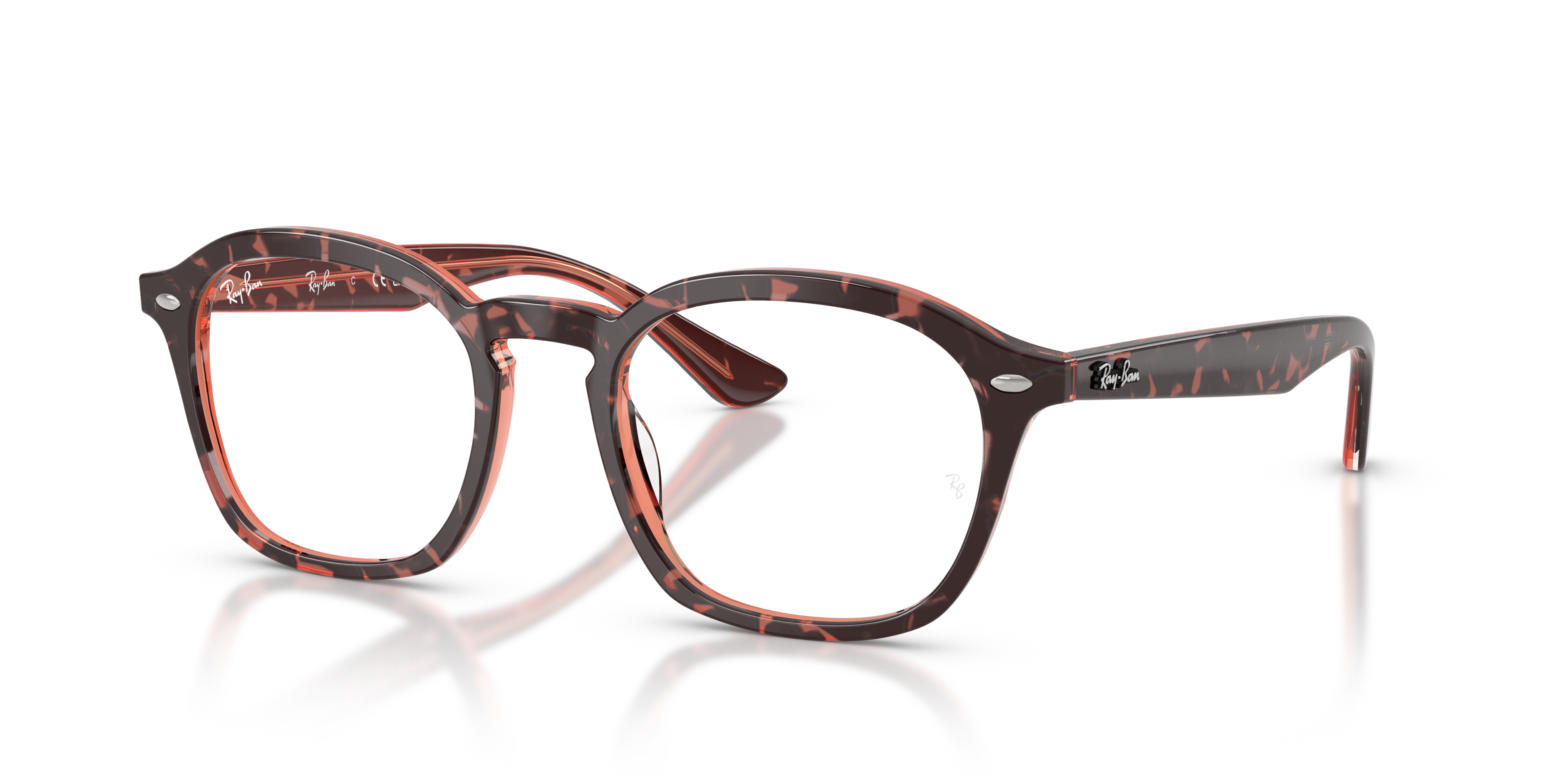 RB5451 OPTICS Eyeglasses with Havana & Red Frame - RB5451 | Ray