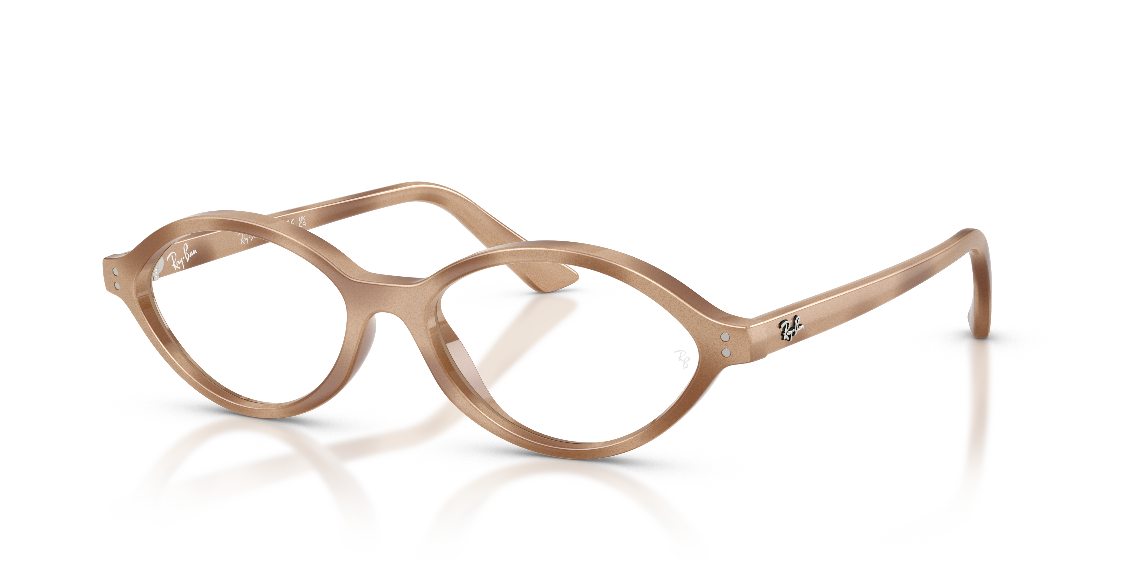 ROMY OPTICS BIO-BASED Polished Cream Havana Frame Clear Lenses 52-16