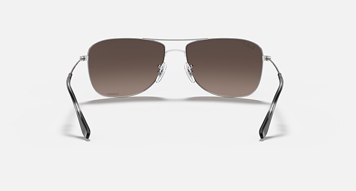 Ray-Ban Sunglasses Unisex Rb3543 Chromance - Silver Frame Silver Lenses Polarized 59-16