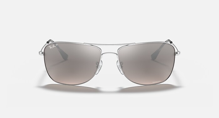 Ray-Ban Sunglasses Unisex Rb3543 Chromance - Silver Frame Silver Lenses Polarized 59-16