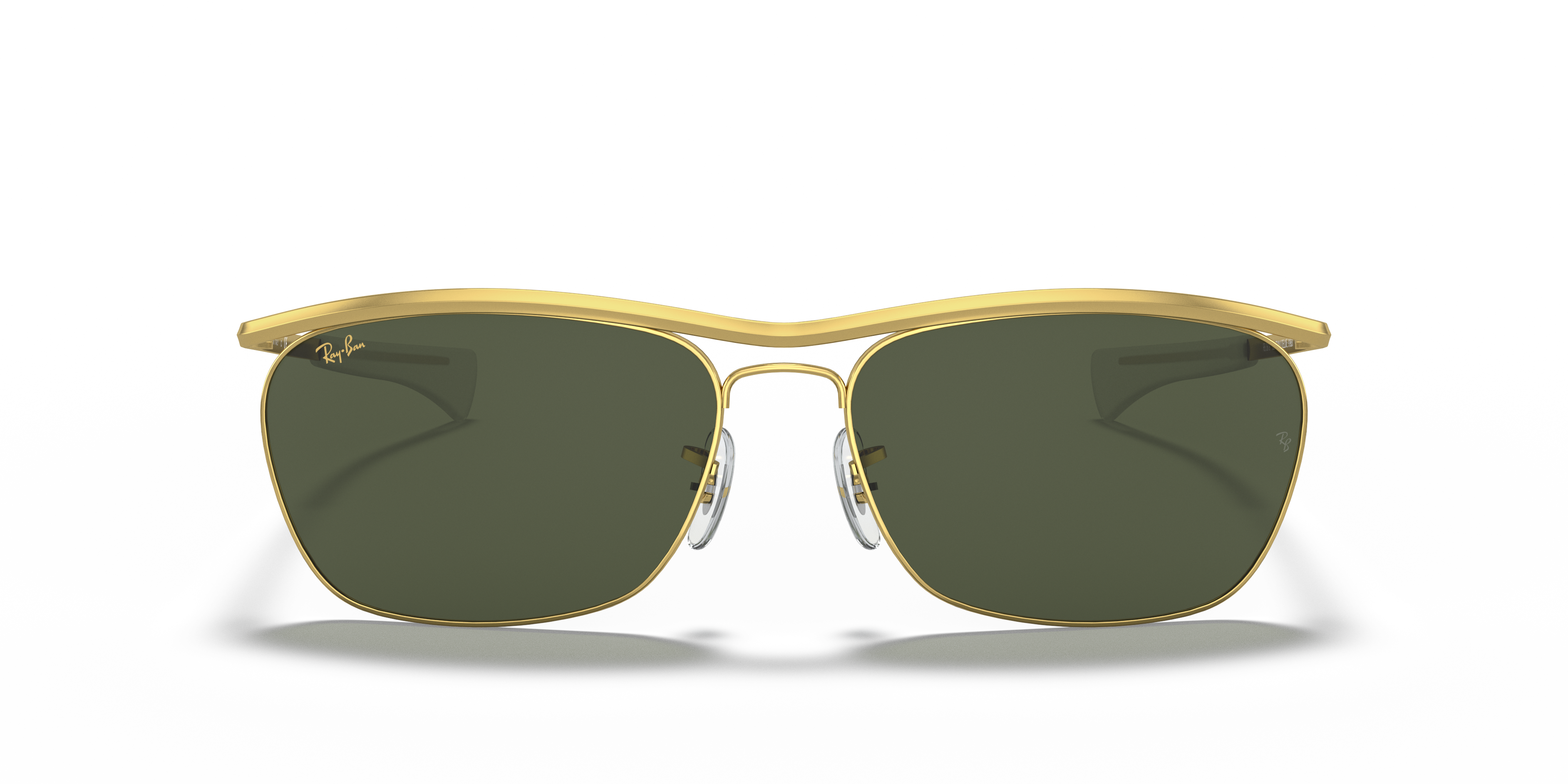 Ray-Ban Olympian II DX サングラス ゴールド OLYMPIAN II DELUXE Sunglasses in Gold and G-15 Green