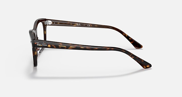 Ray-Ban Eyeglasses Unisex Burbank Optics Prescription - Havana Frame Clear Lenses 52-19 Polarized