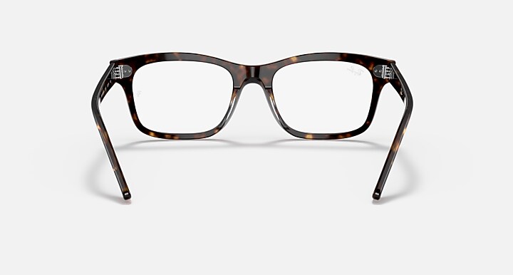 Ray-Ban Eyeglasses Unisex Burbank Optics Prescription - Havana Frame Clear Lenses 52-19 Polarized