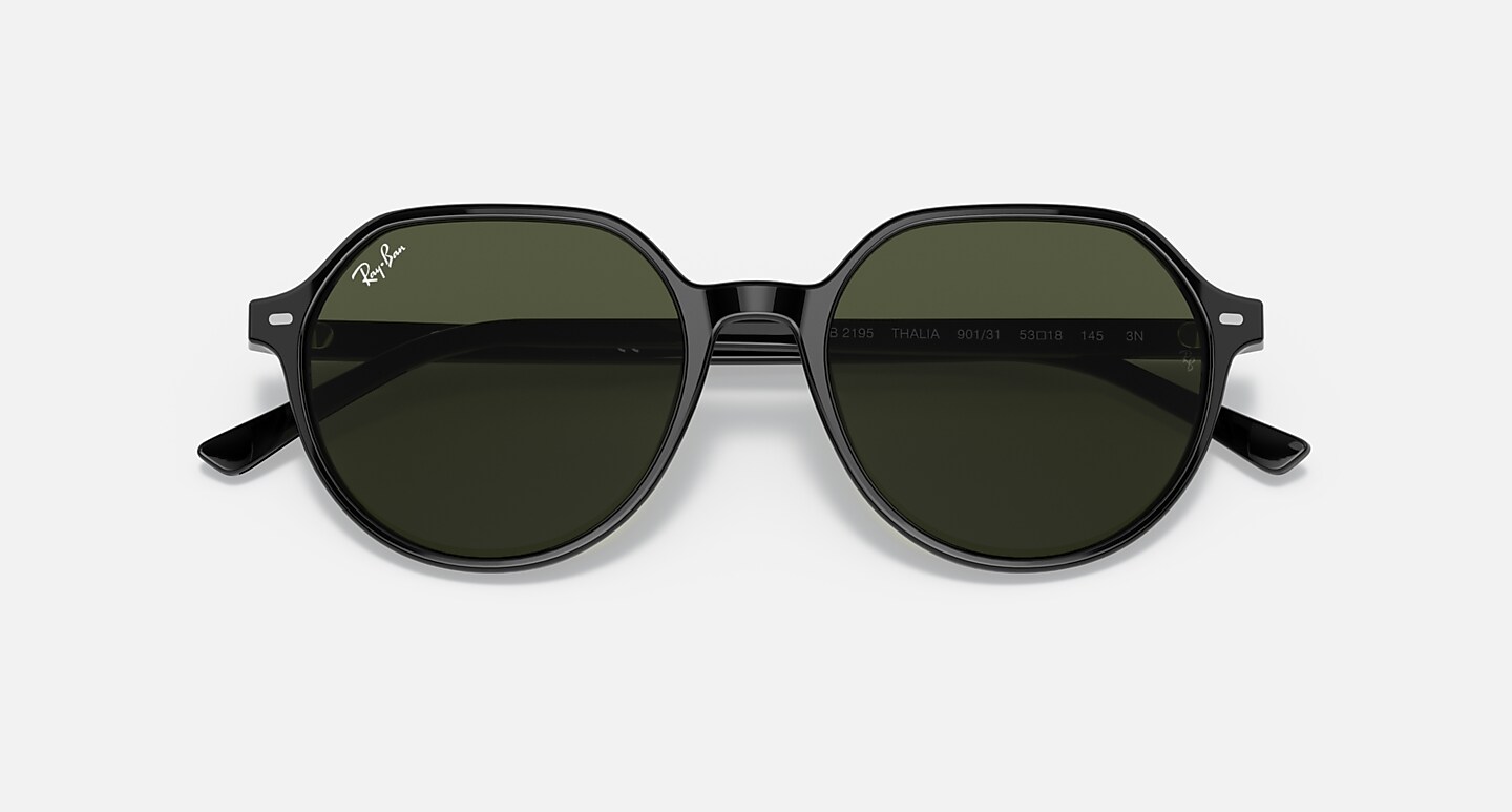 Ray-Ban Sunglasses Thalia Black Frame Green Lenses