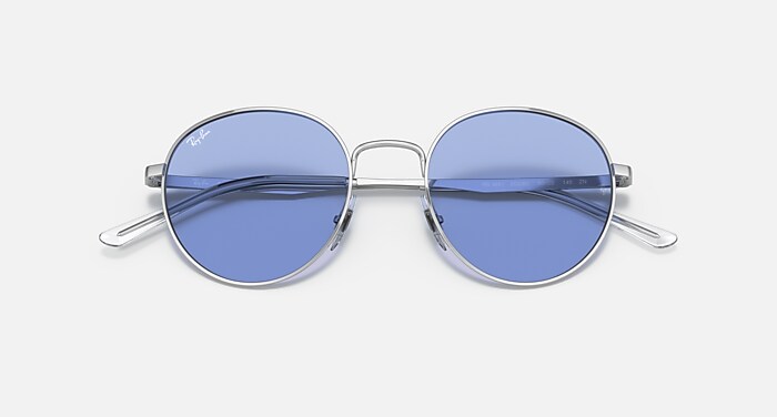 Ray-Ban Sunglasses Unisex Rb3681 - Silver Frame Blue Lenses 50-20