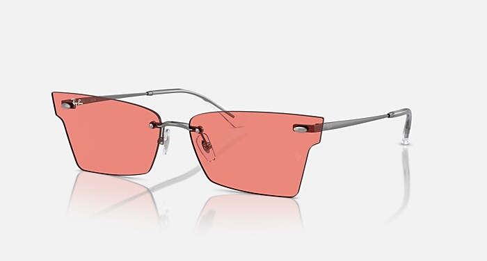 XIME BIO-BASED Sunglasses in Gunmetal and Pink - RB3730  display picture 2