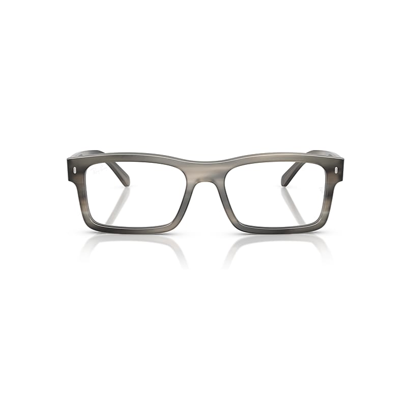 Ray Ban Rb5435 Optics Eyeglasses Havana Grey Frame Clear Lenses Polarized 56-19 In Havana Grey