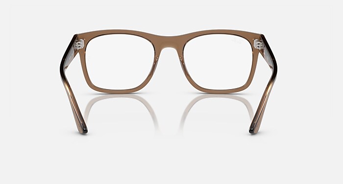 RB7228 OPTICS Eyeglasses with Transparent Light Brown Frame