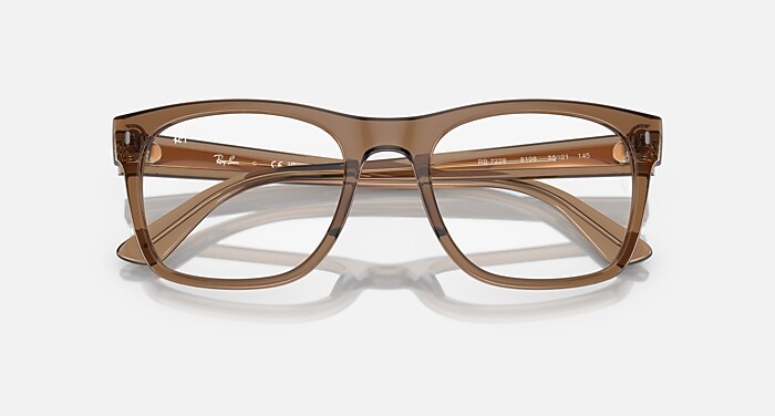 RB7228 OPTICS Eyeglasses with Transparent Light Brown Frame
