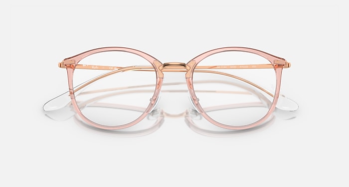 RB7140 OPTICS Eyeglasses with Transparent Pink Frame RB7140