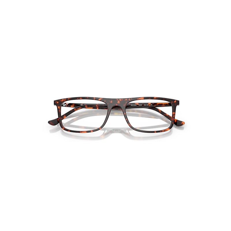 Ray Ban Rb5440 Optics Eyeglasses Havana Red Turtle Frame Clear Lenses Polarized 55-18 In Havana Red Turtle