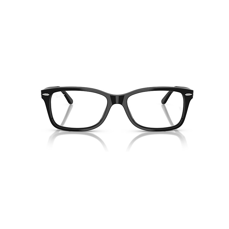 Ray Ban Rb5428 Optics Eyeglasses Black Frame Clear Lenses Polarized 55-17 In Black