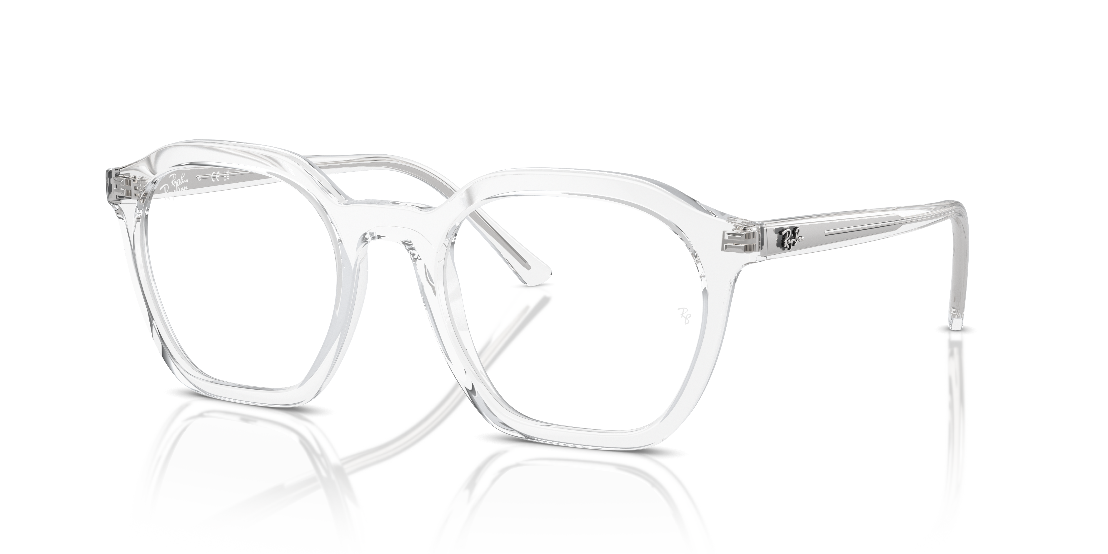 ALICE OPTICS Polished Transparent Frame Clear Lenses 50-21