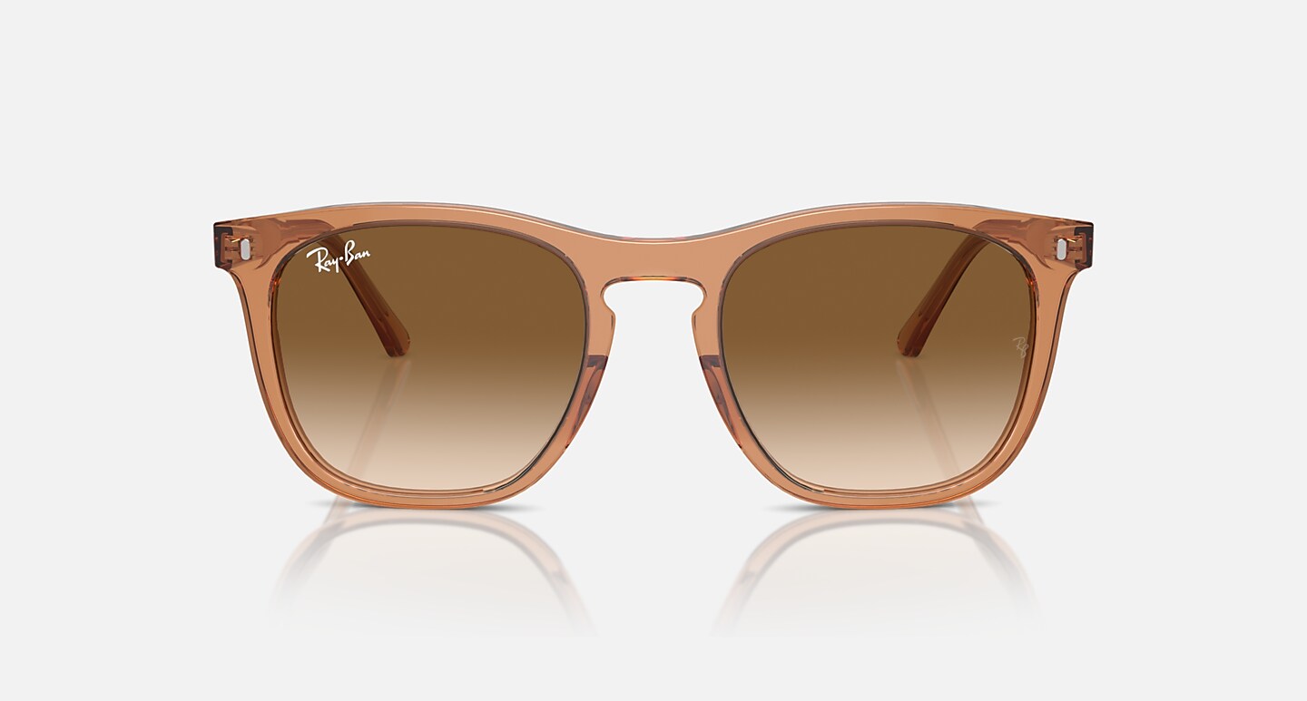 Ray-Ban Sunglasses Unisex Rb2210 - Transparent Brown Frame Brown Lenses 53-21