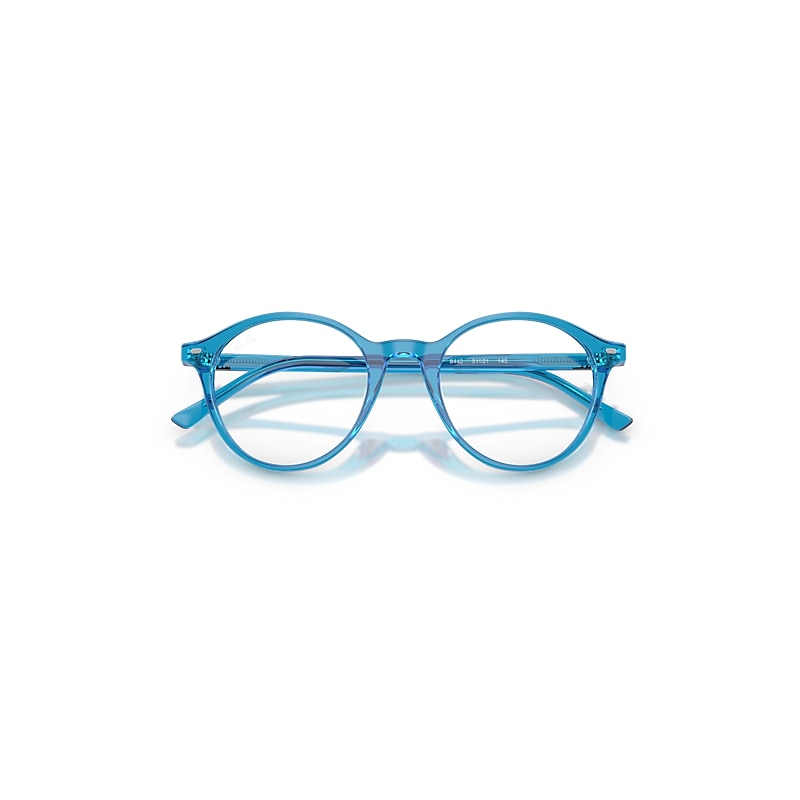 Ray Ban Bernard Optics Eyeglasses Blue Frame Clear Lenses Polarized 49-21 In Blue
