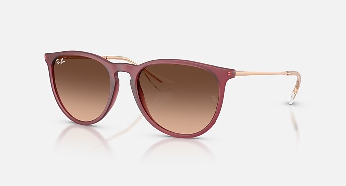 ERIKA CLASSIC Sunglasses in Rubber Violet and Pink Gradient Brown