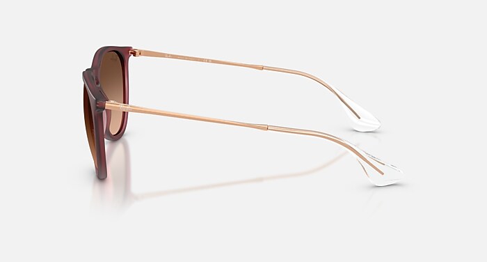 大一掃セール！RayBan サングラス ブラウン RB4171-F ERIKA ERIKA CLASSIC Sunglasses in Rubber Violet and Pink Gradient