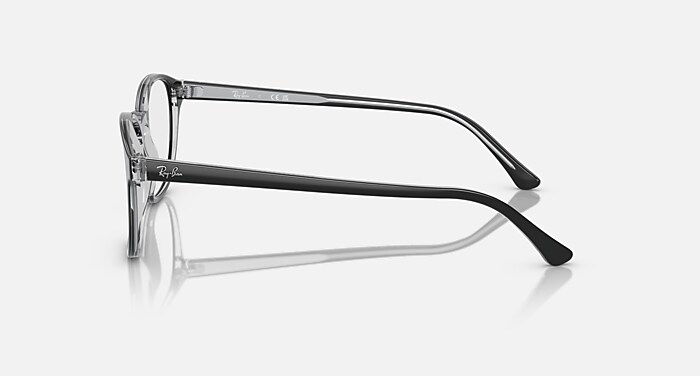 RB5417 OPTICS Eyeglasses with Dark Grey On Transparent Frame