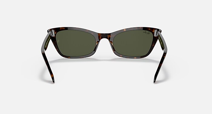 Ray-Ban Sunglasses Lady Burbank Havana Frame Green Lenses